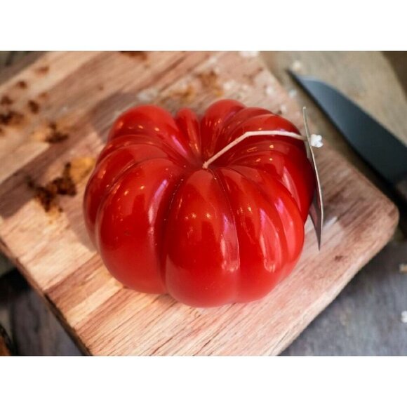 New Marthra Stewart Red Fresh Farm LARGE Tomato Cooking Kitchen Candle Decor - Picture 1 of 4